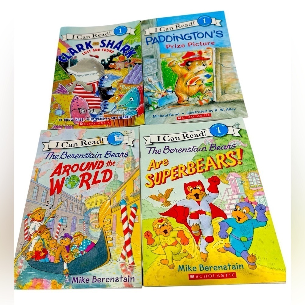 Scholastic- I Can Read 4 Book Bundle. Beginning 1 Reading.